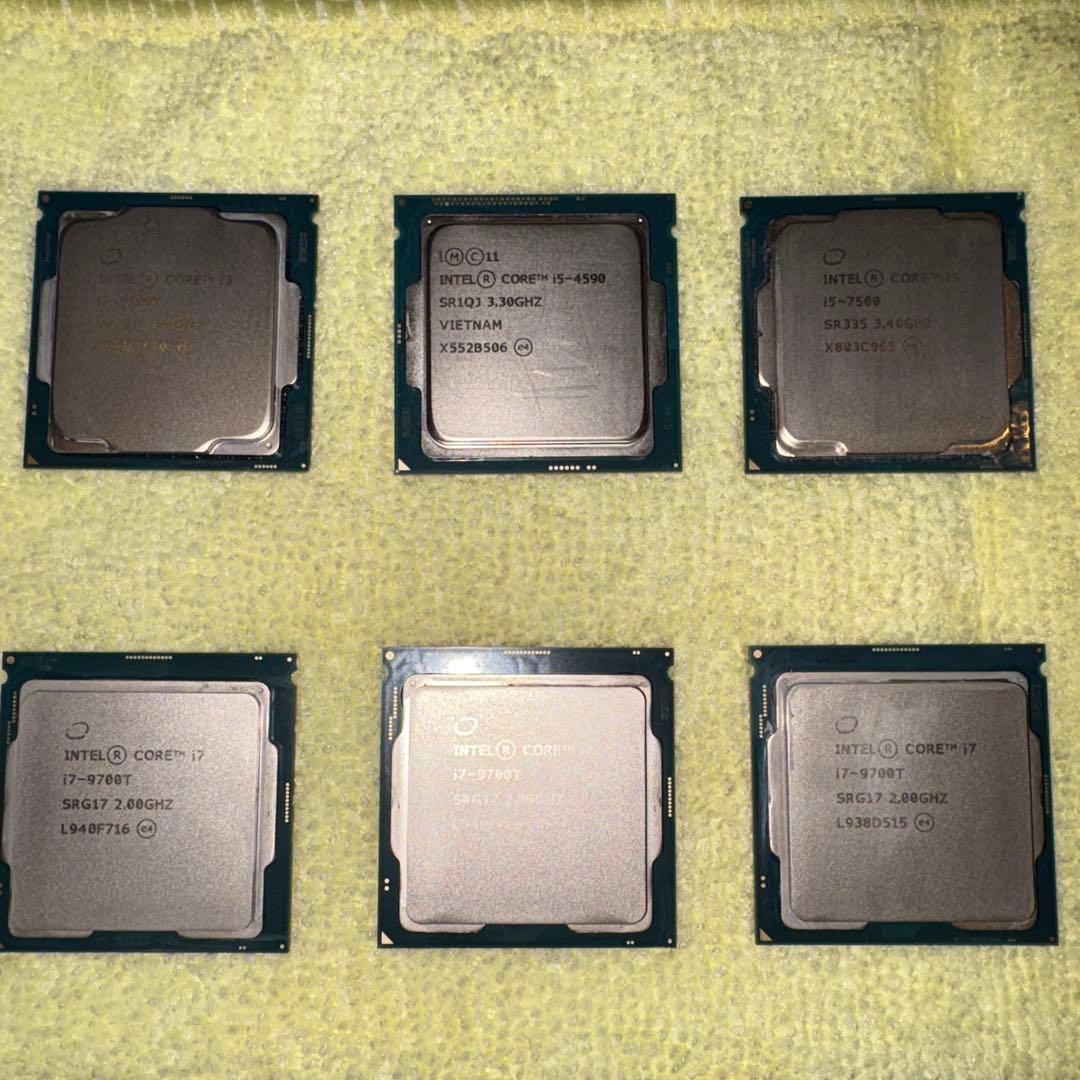櫻山とん吉。Intel CPU まとめ売り i7 9700T他(中古品)