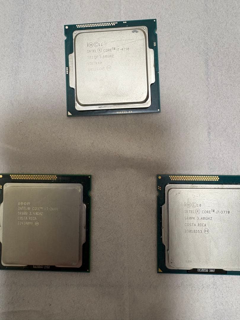 櫻山とん吉。Intel CPU まとめ売り i7 9700T他(中古品)
