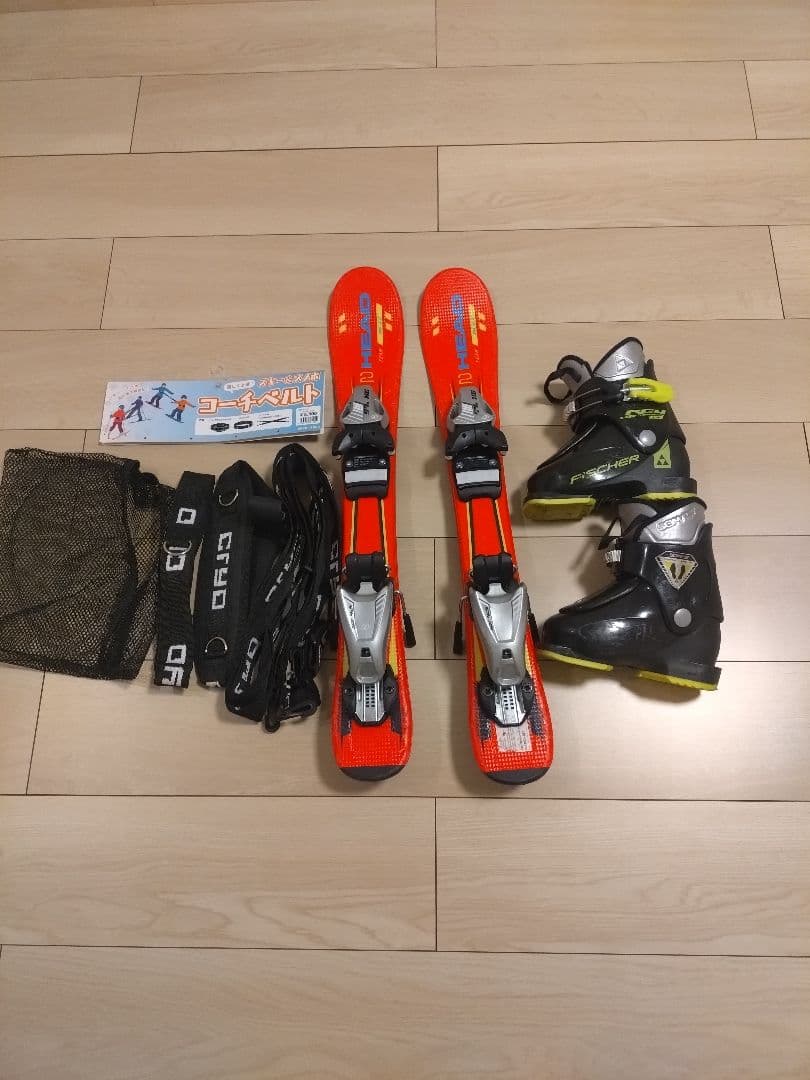 子ども用スキー板・ブーツセット