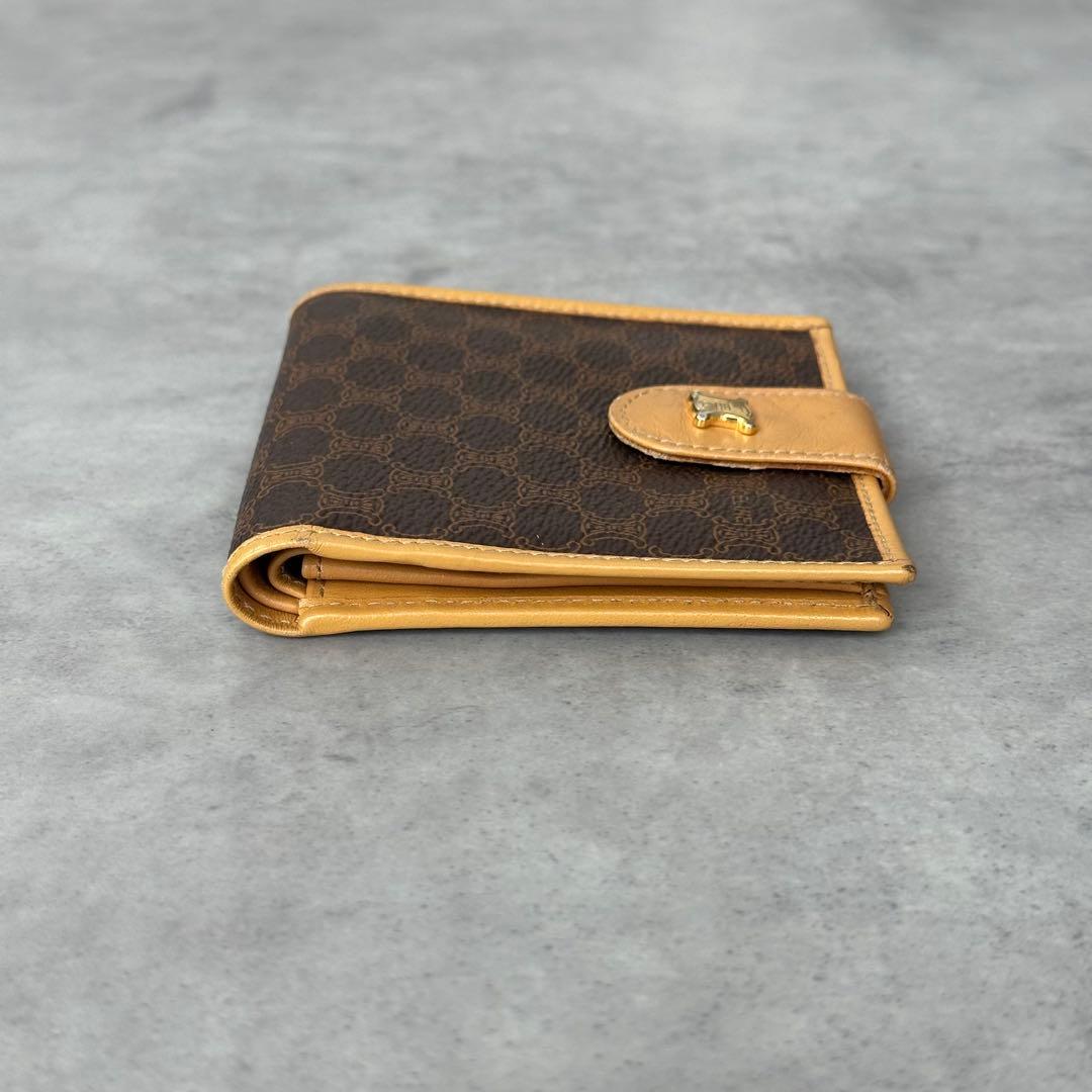 Vintage CELINE トリオンフ　マカダム柄　二つ折り財布