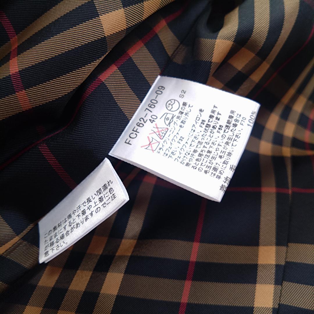 BURBERRY ダッフルコート 40サイズ　L相当　ノバチェック　黒ブラック