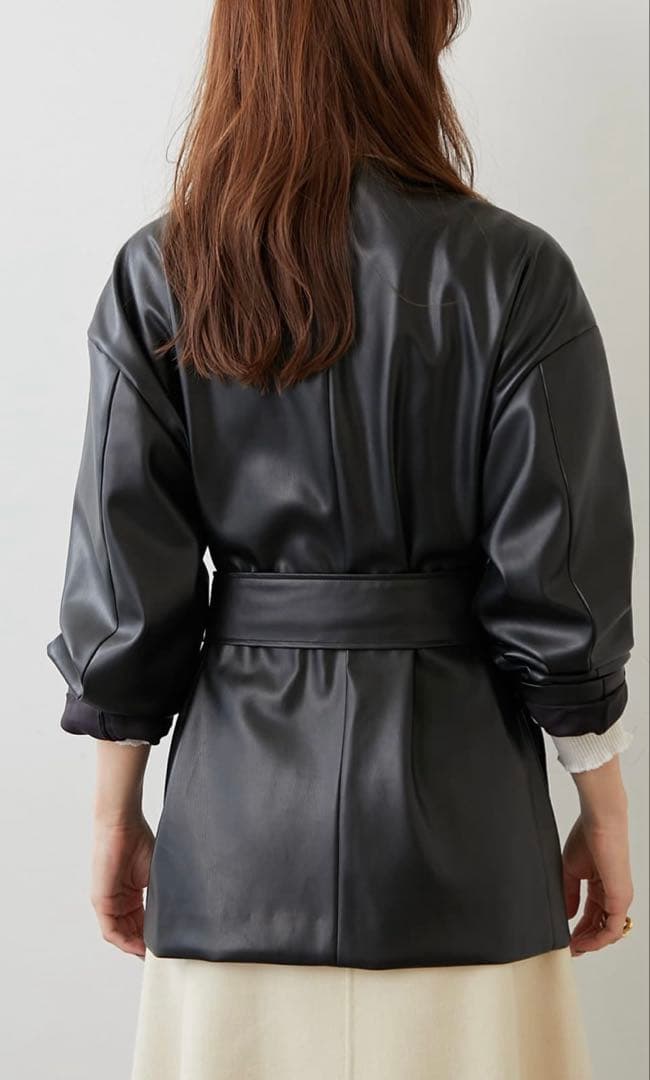 Whim Gazette(ウィム ガゼット)エコレザーブルゾン¥53,900