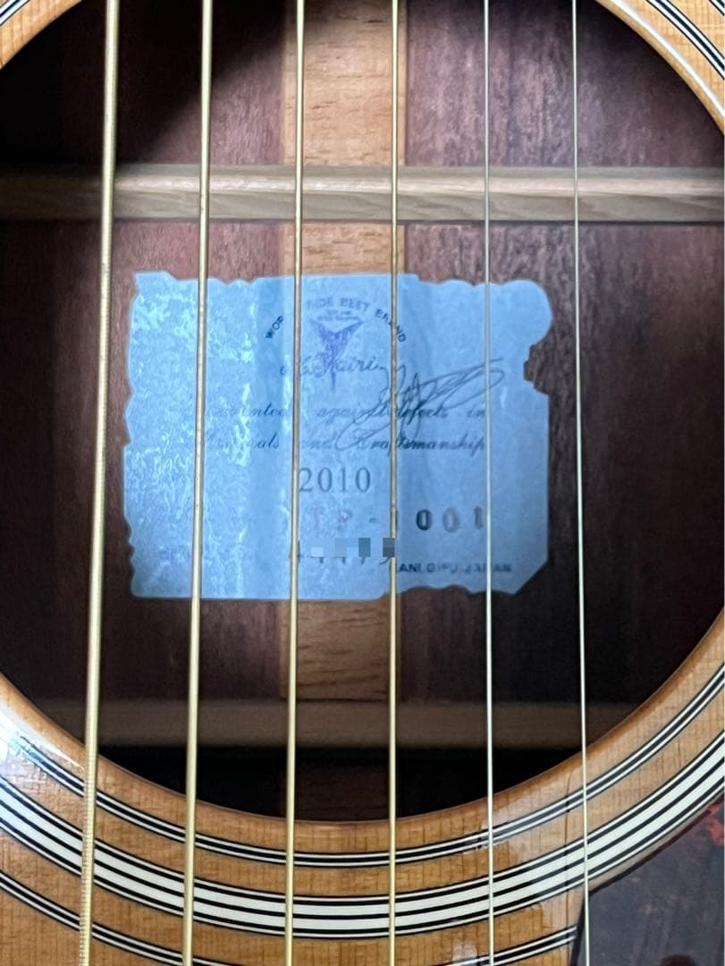 【美品】K.Yairi RYF-1001 アコースティックギター 2010年製