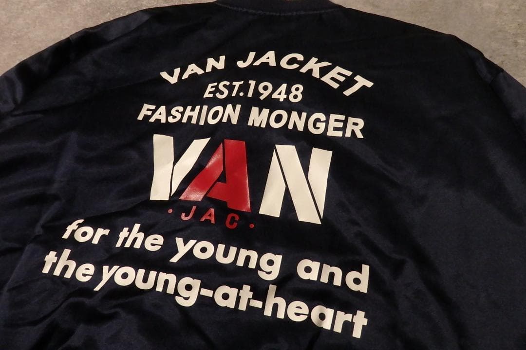 VAN JACKET スイングトップ L リバーシブル ネイビー×ベージュ