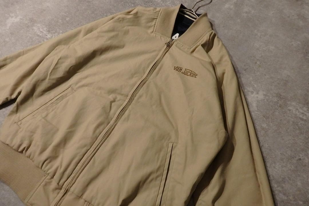 VAN JACKET スイングトップ L リバーシブル ネイビー×ベージュ