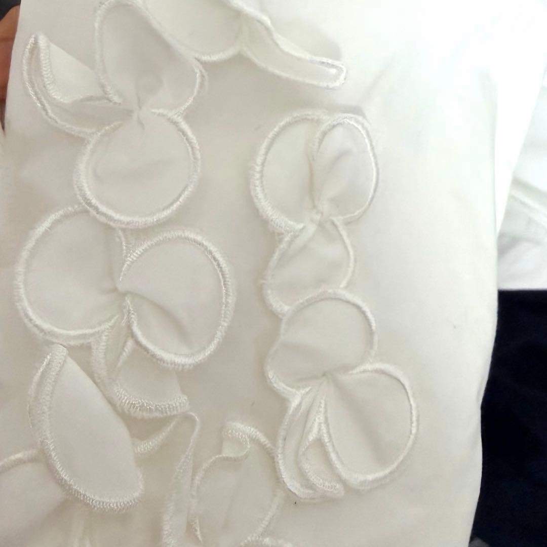 shirocon YORIブラウス パフューム スリーブ ホワイト サイズ３８