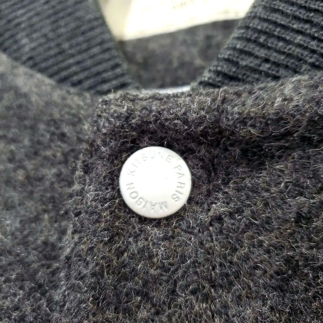 【6.2万、L】メゾンキツネ ウールブルゾン 切り替え ワッペン スタジャン