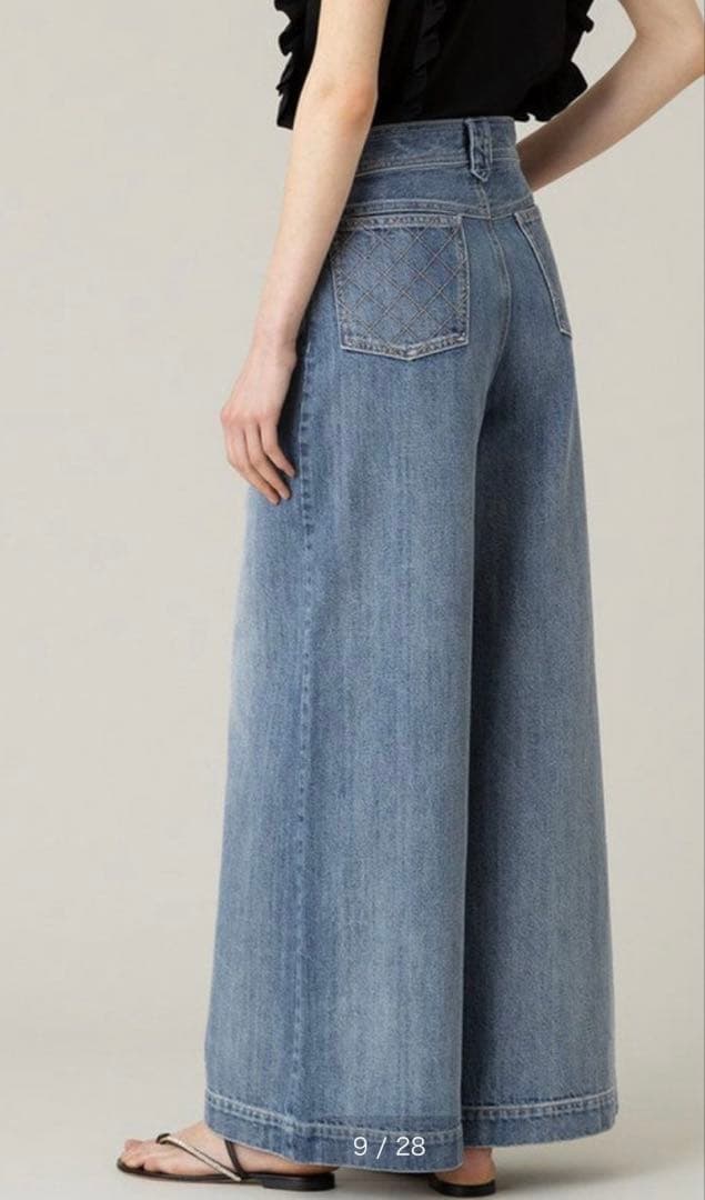 LOULOU WILLOUGHBY アルアバイル　デニムバギーパンツ