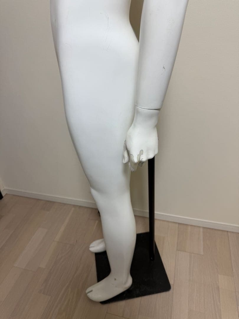 パールイデア　男性　全身トルソー　マネキン　白　高さ調整可能　ディスプレイ