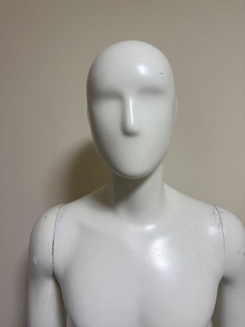 パールイデア　男性　全身トルソー　マネキン　白　高さ調整可能　ディスプレイ