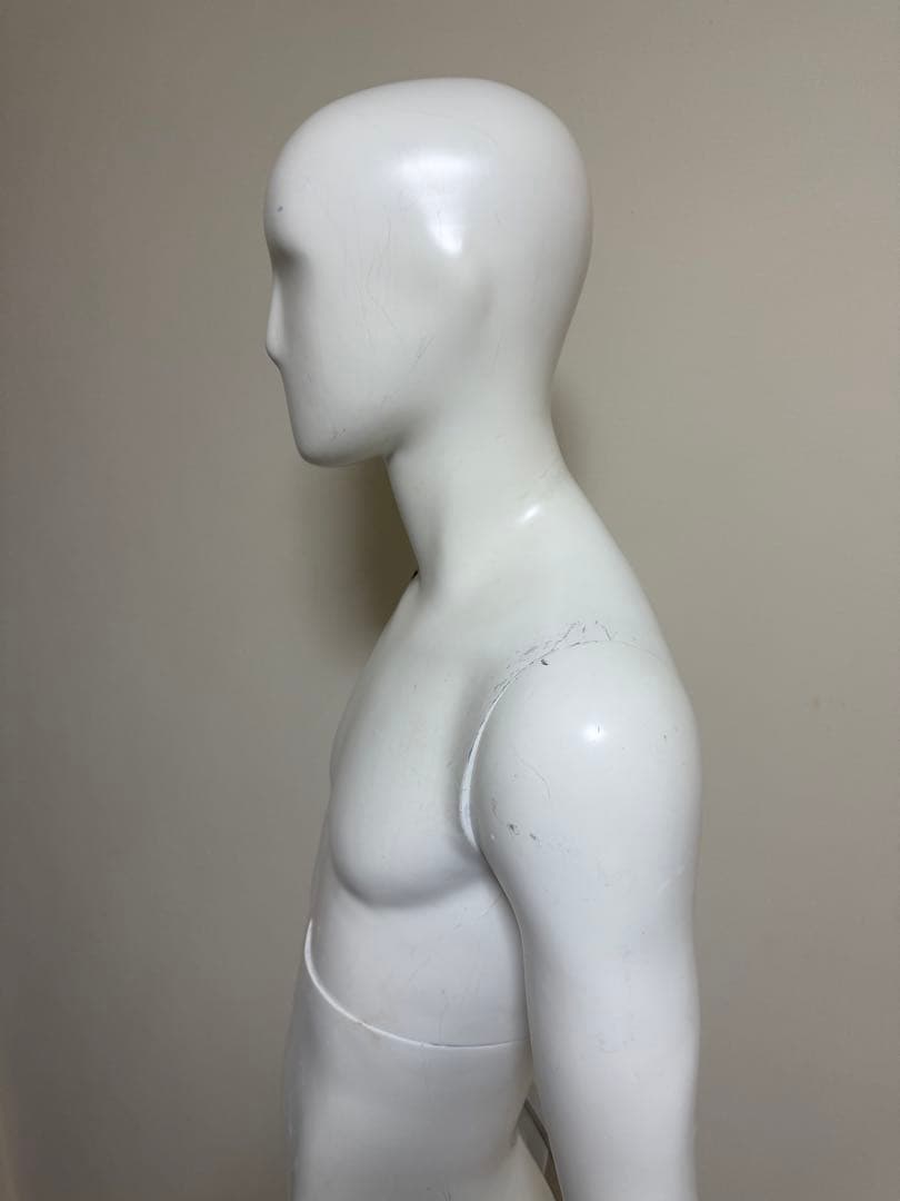 パールイデア　男性　全身トルソー　マネキン　白　高さ調整可能　ディスプレイ