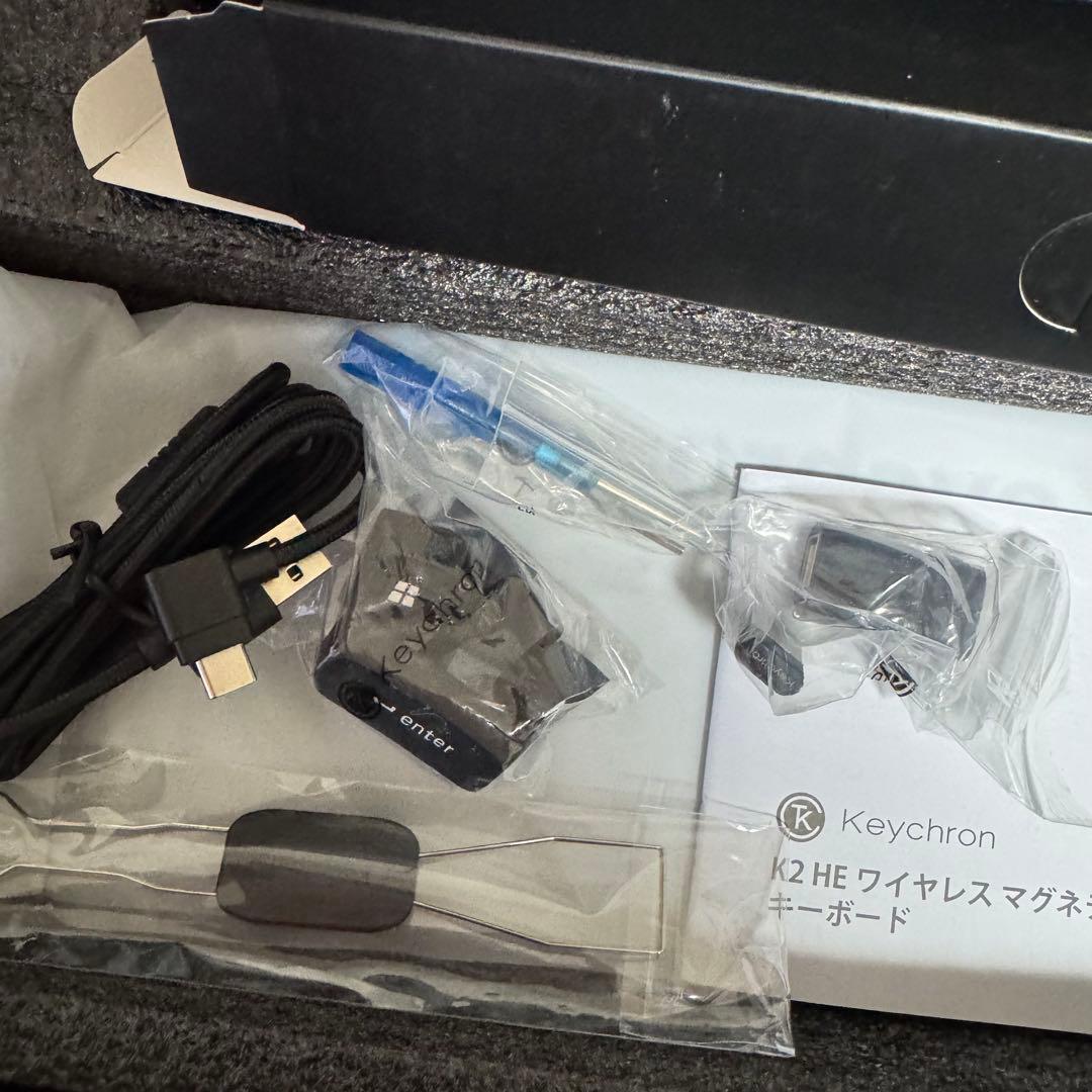 【美品】Keychron K2 HE ブラック　純正カバーセット