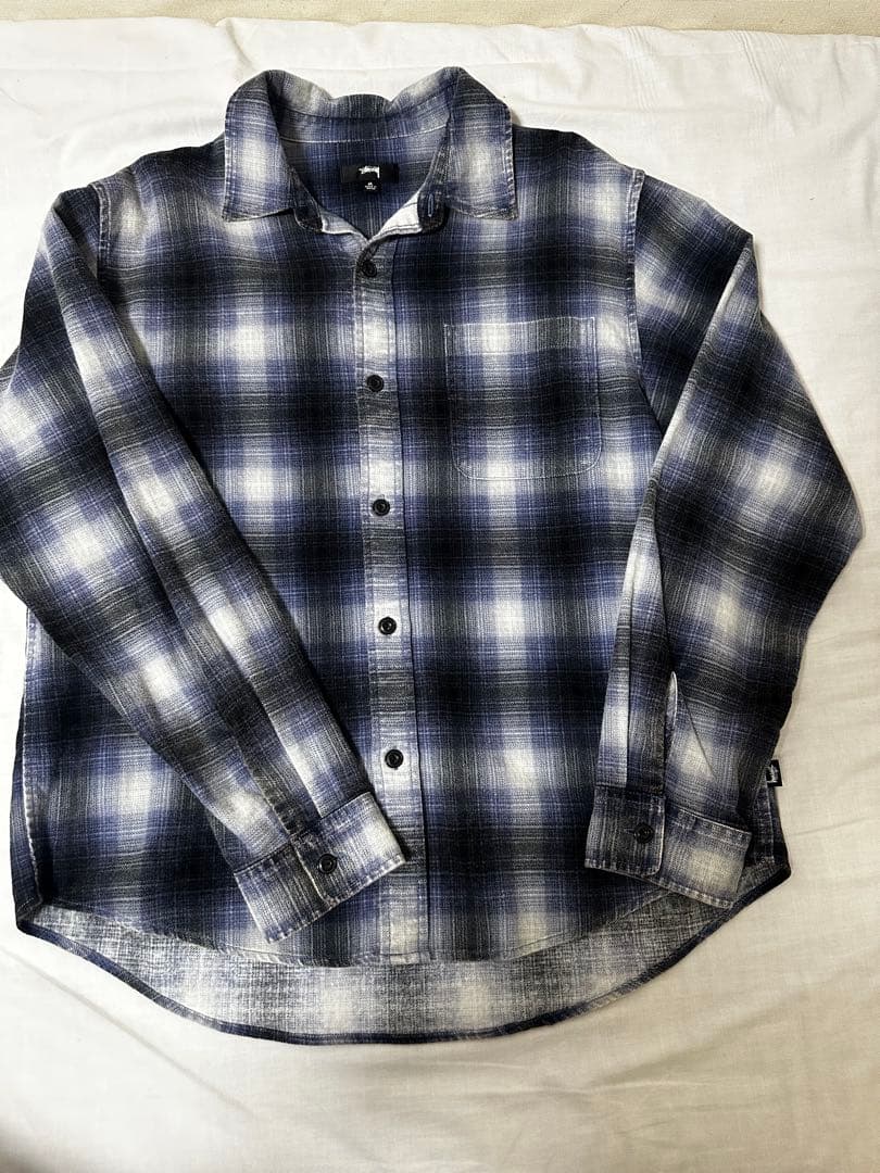 STUSSY フランネルシャツ cotton100%