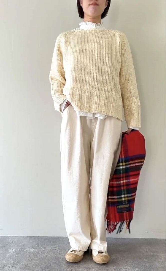 【新品】マオメイド mao made ボートネックプルオーバー