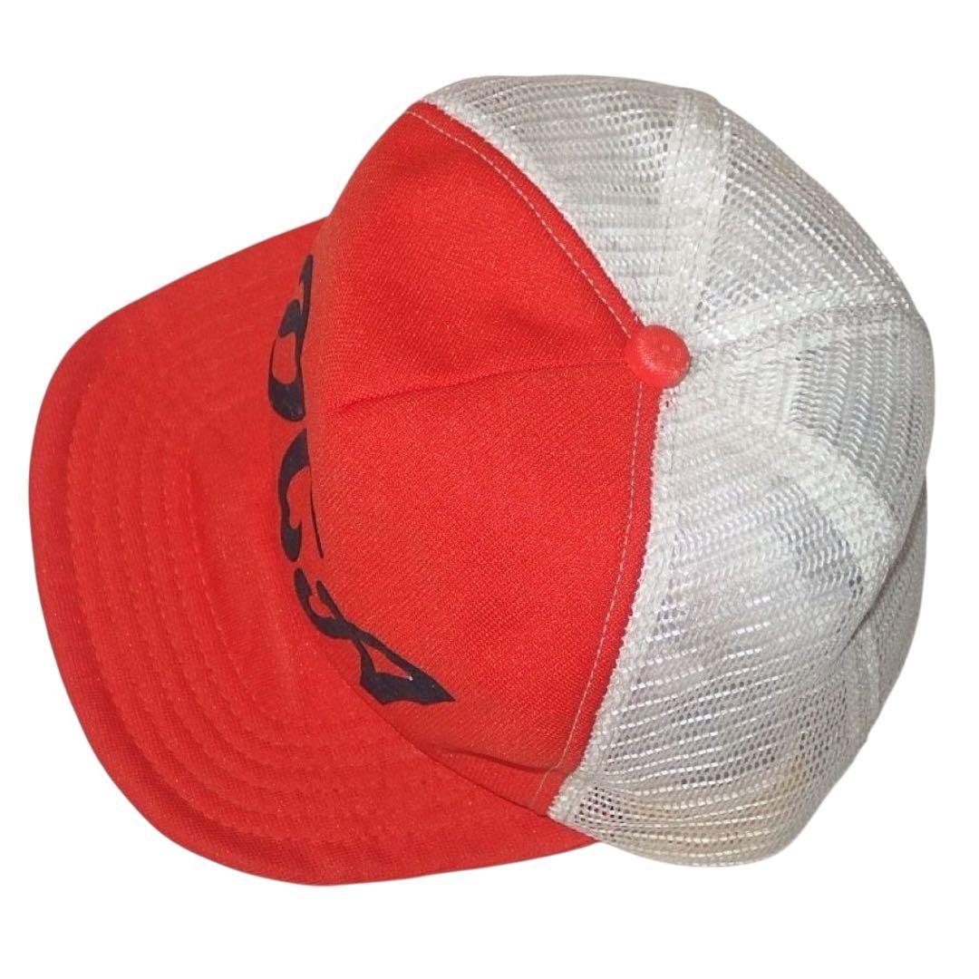 ▪️70s NEW ERA ビンテージ トラッカーキャップ オレンジ 白 緑 黒