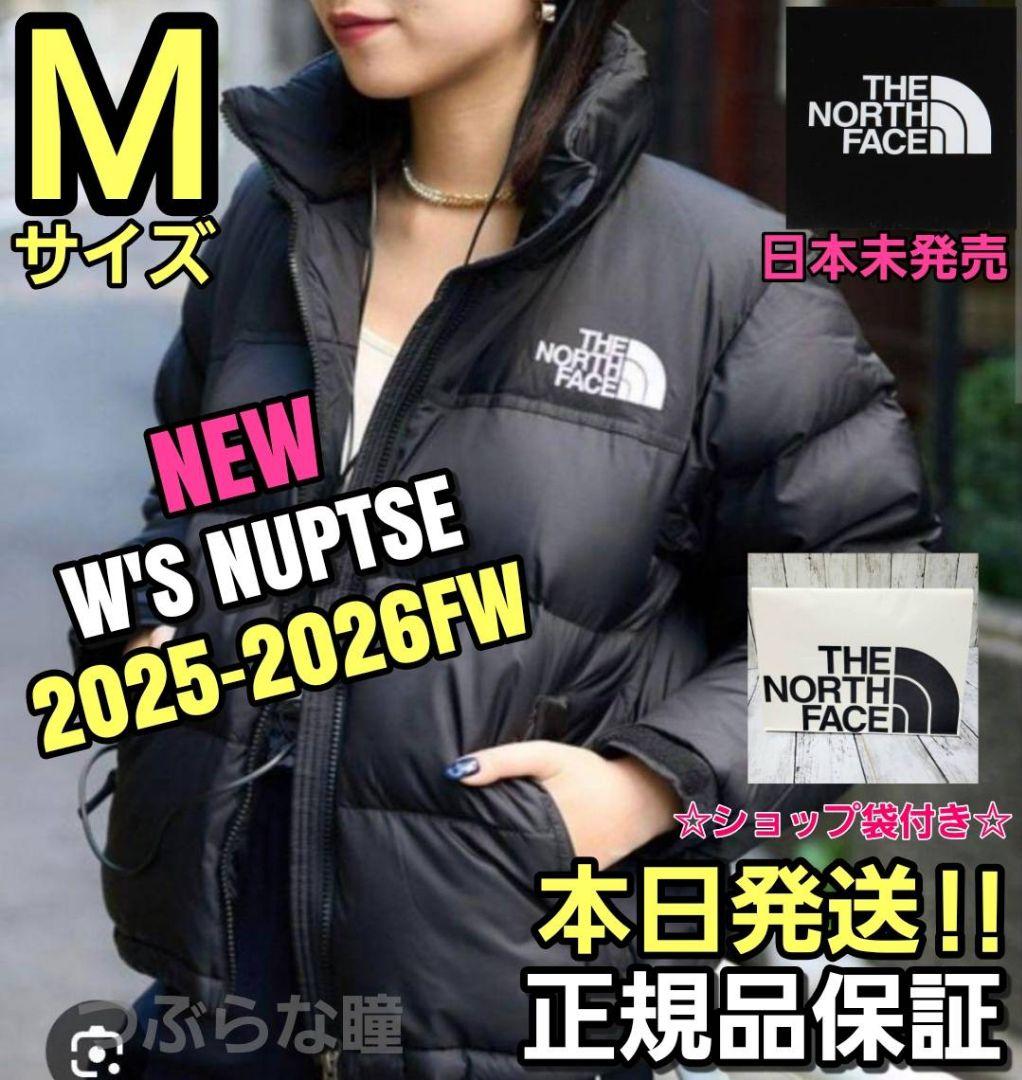 ノースフェイスTHE NORTH FACE W's Nuptse Mブラック