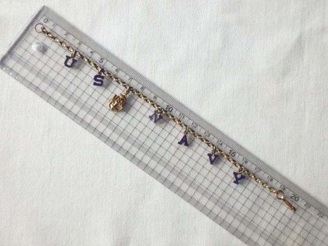 【1940年代頃】USN アメリカ海軍 ヴィンテージ ミリタリー ブレスレット