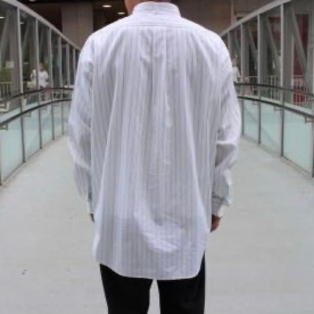 美品 グラフペーパー トーマスメイソン ストライプ ブロード ボックスシャツ 2