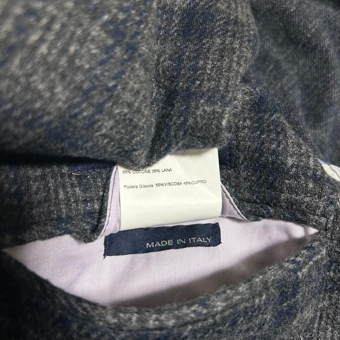 LARDINI コットンウール シングルジャケット ラルディーニ イタリア製