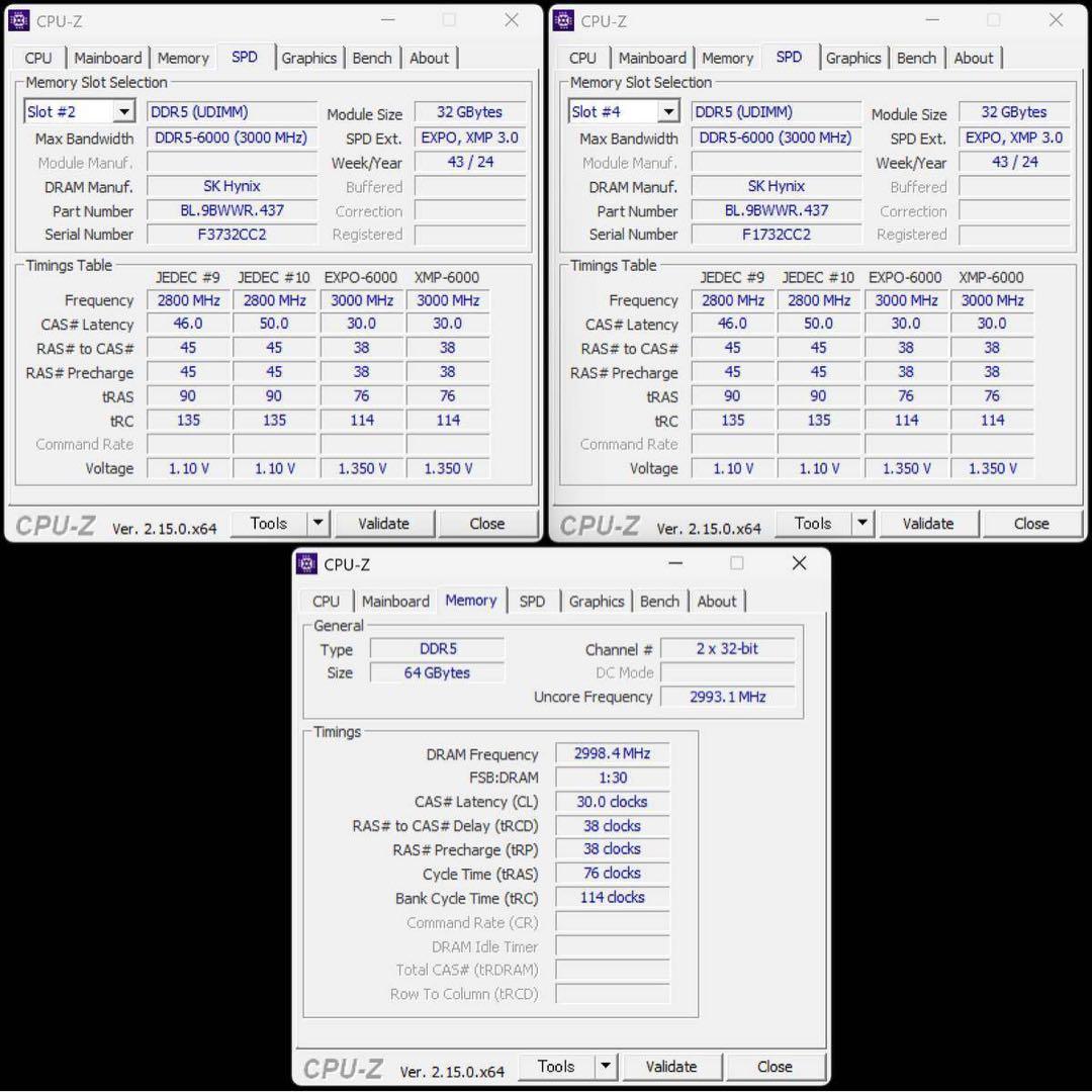 メモリー Acer Predator Pallas II DDR5 64GB 6000