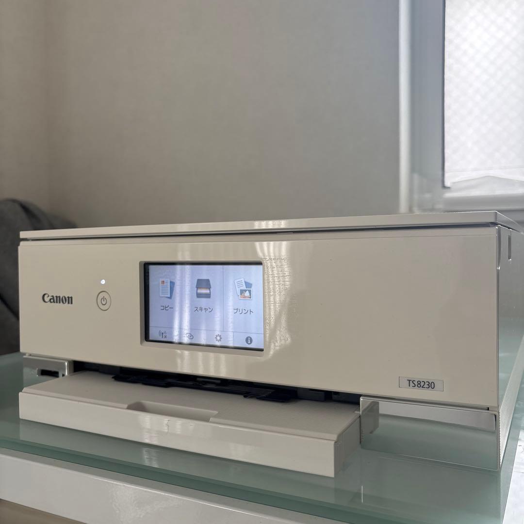 美品 インク満タンCanon PIXUS TS8230 ホワイト