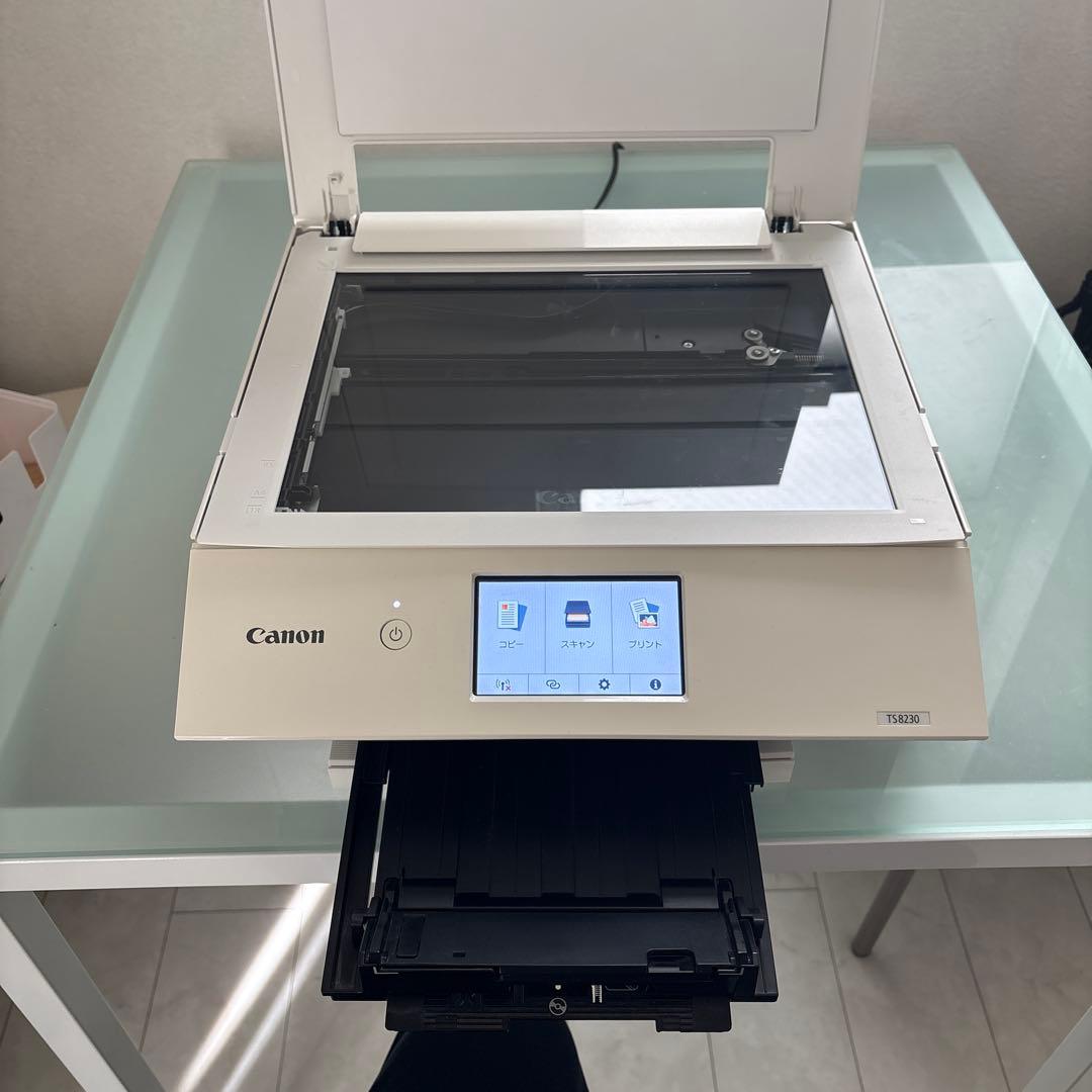 美品 インク満タンCanon PIXUS TS8230 ホワイト