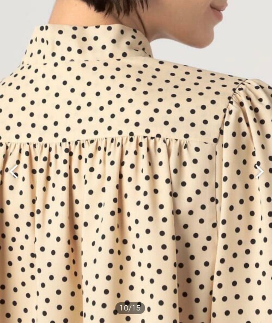 TOMORROWLAND Ballsey ドットプリント ボウタイブラウス 新品