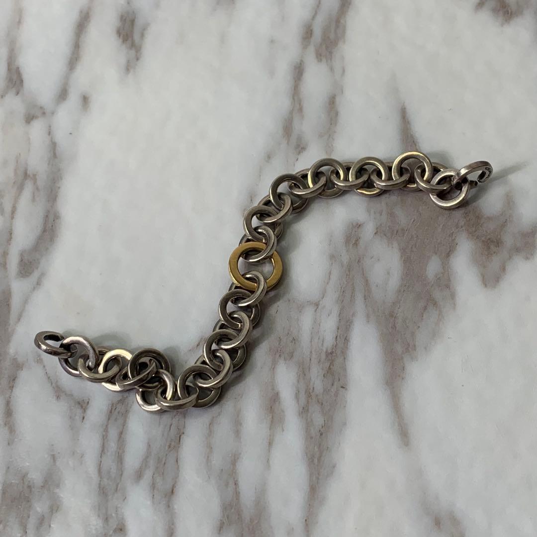 2001年製 ティファニー サークルリンクブレスレット k18 シルバー925