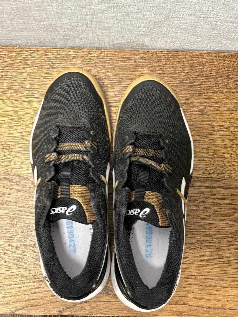 アシックス×ボスゲルレゾリューション9オールコート用25.5センチ