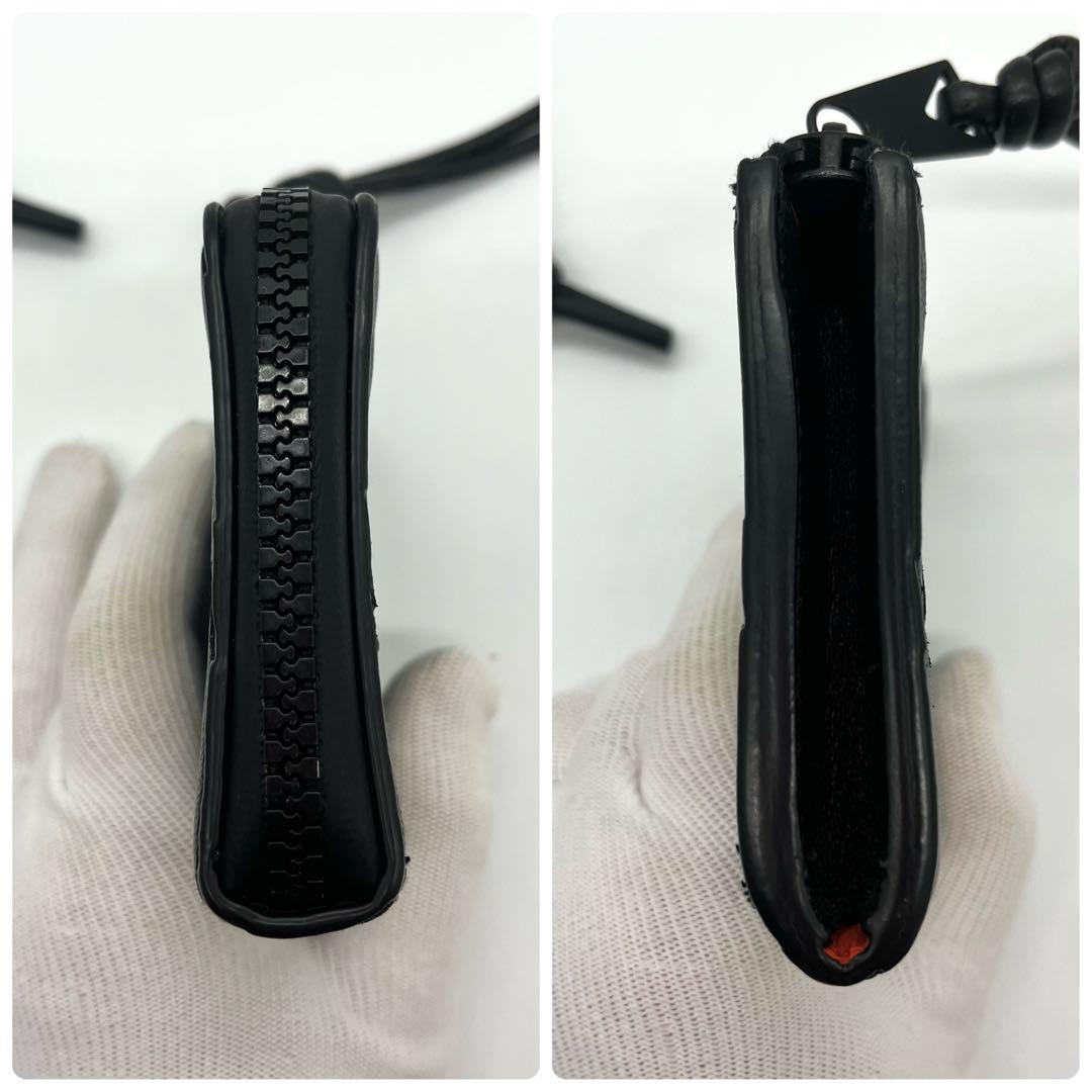 BOTTEGA VENETA ネック ウォレット L字ジップ 黒