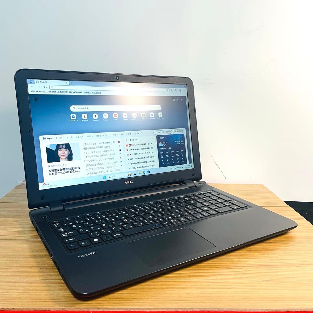 NECノートパソコンwindows11オフィス搭載テレワークカメラ