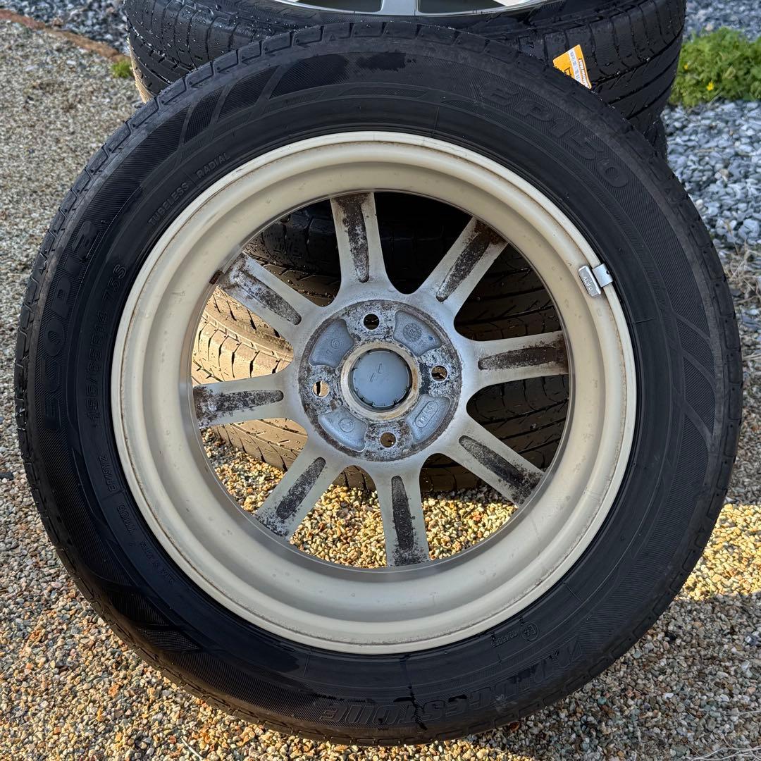 薔薇  155/65R14)ホイール4本セット　14インチ　①