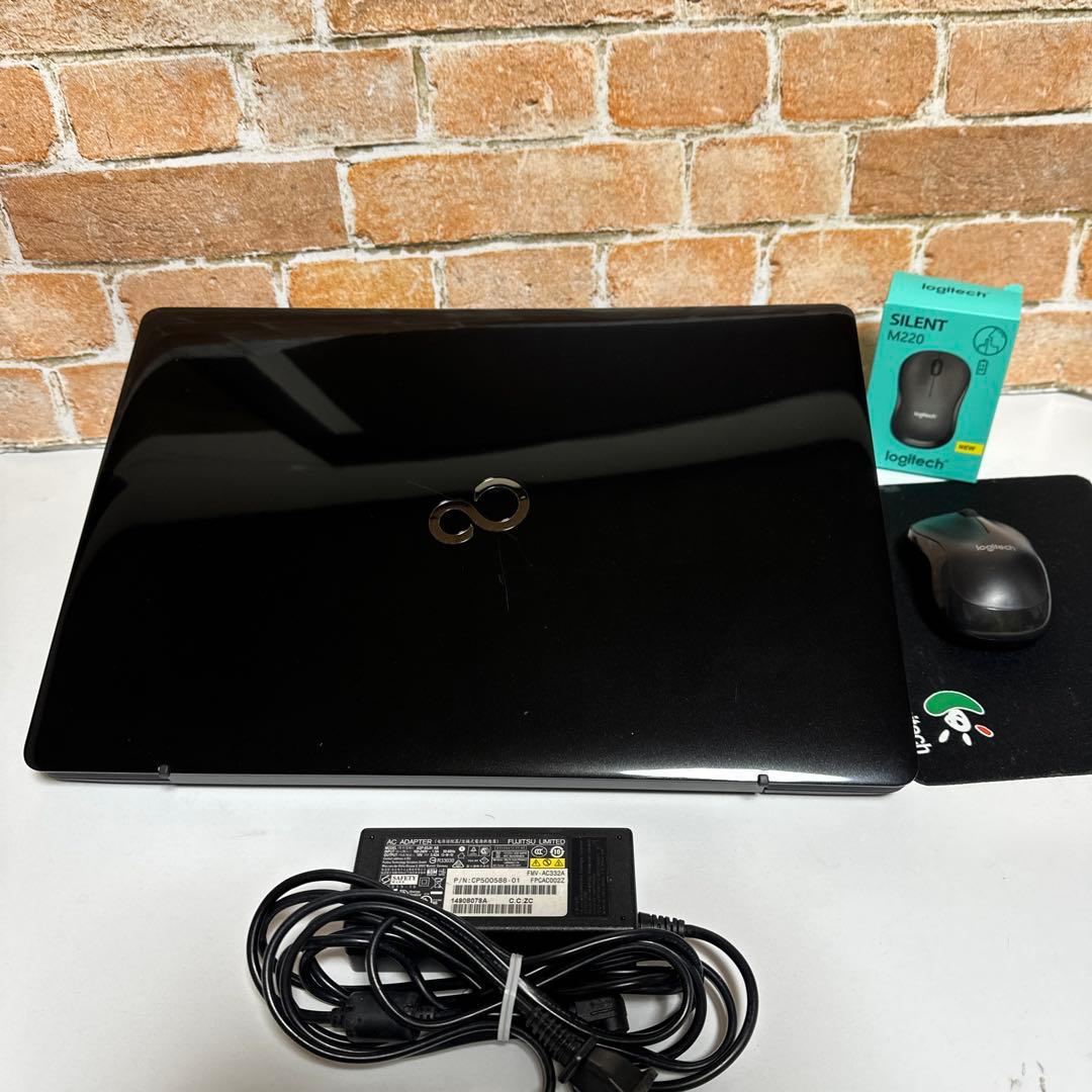 美品FHD画面 富士通 ノートPC 高速起動SSD Windows11オフィス付