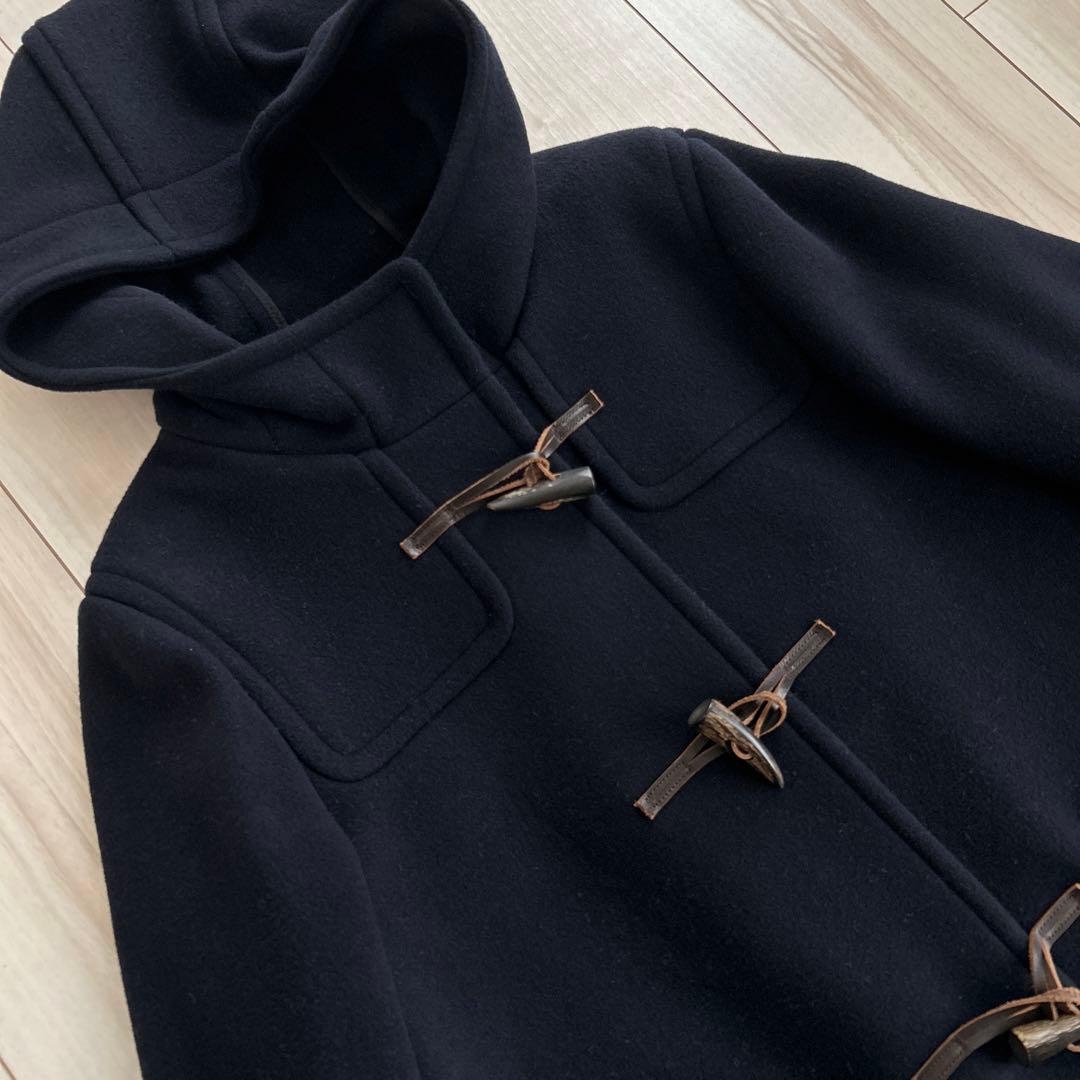 美品 グリーンレーベルリラクシング ダッフルコート 紺 ウール 大きいサイズ