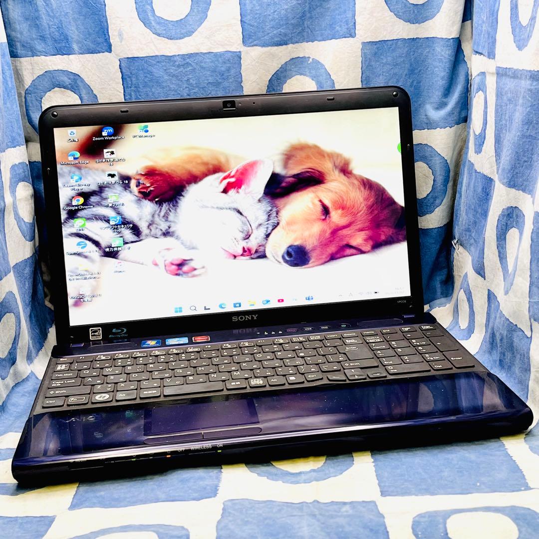 人気VAIO♡快適SSD☆i5☆希少なパープル♪ブルーレイ&カメラ付！Win11