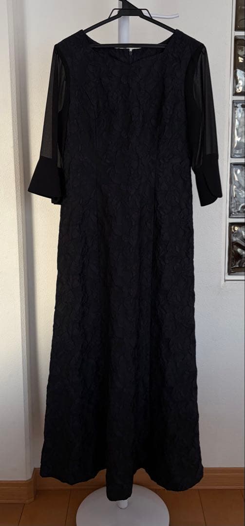 フォルムフォルマ　東京ソワール　ジャガードレース　マザーズドレス　9号