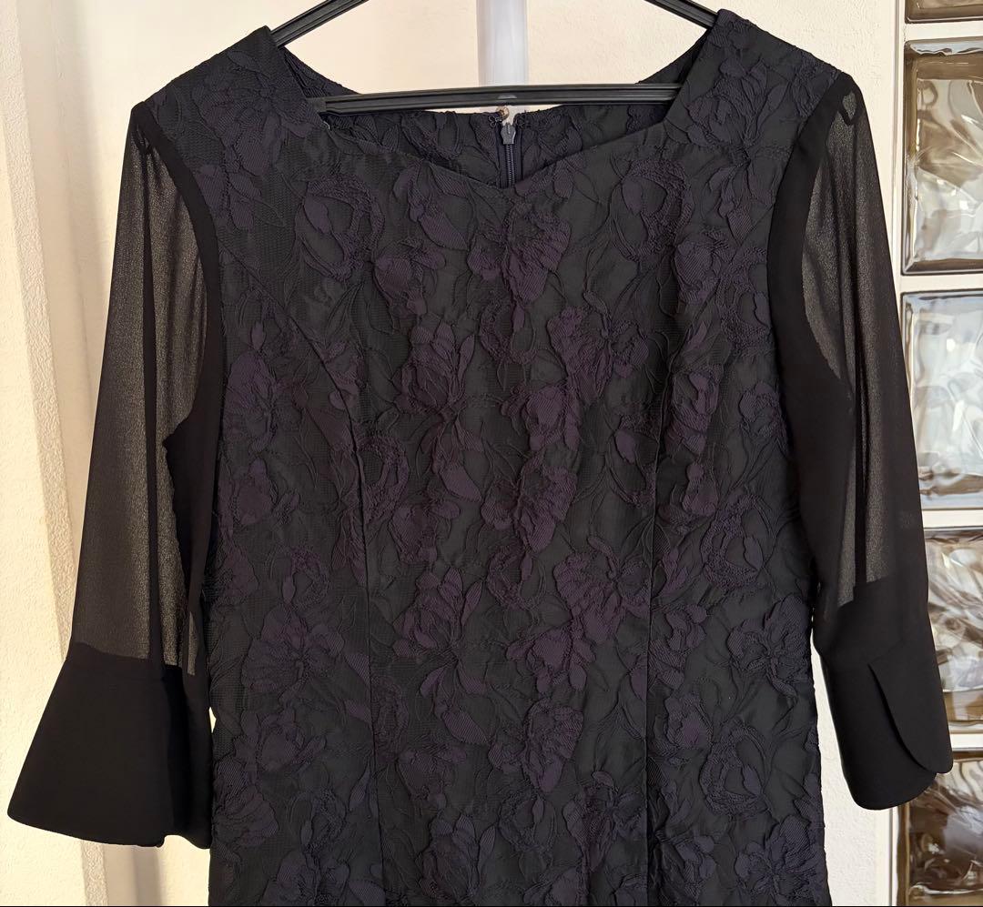 フォルムフォルマ　東京ソワール　ジャガードレース　マザーズドレス　9号