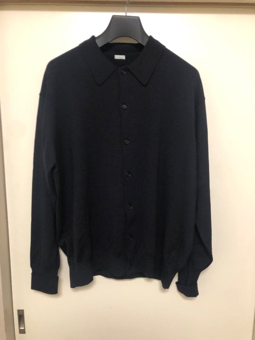 トップス 24AW A.PRESSE WOOL KNIT POLO CARDIGAN