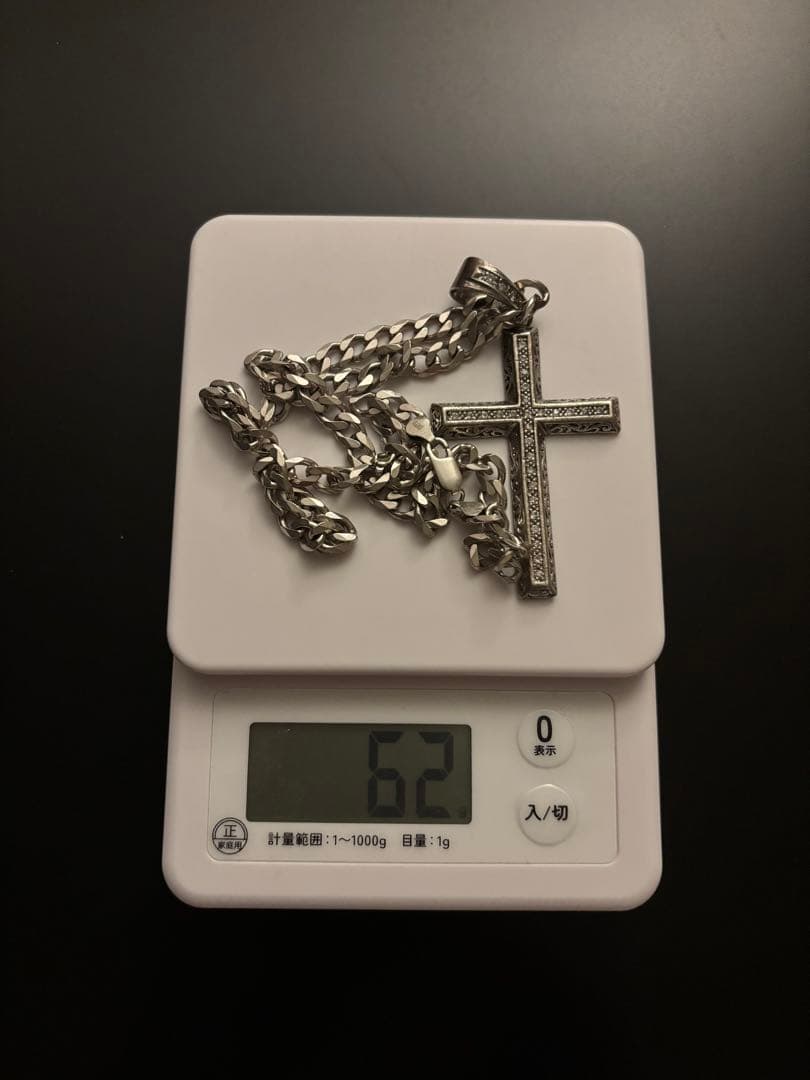 シルバー 925 クロスペンダント ネックレス y2k