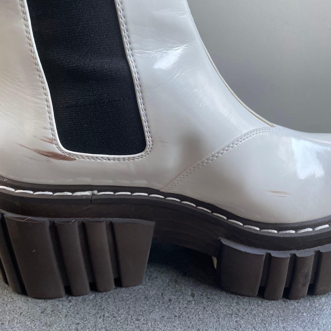 STELLA McCARTNEY サイドゴアブーツ ホワイト38 エミリー⭐︎最終