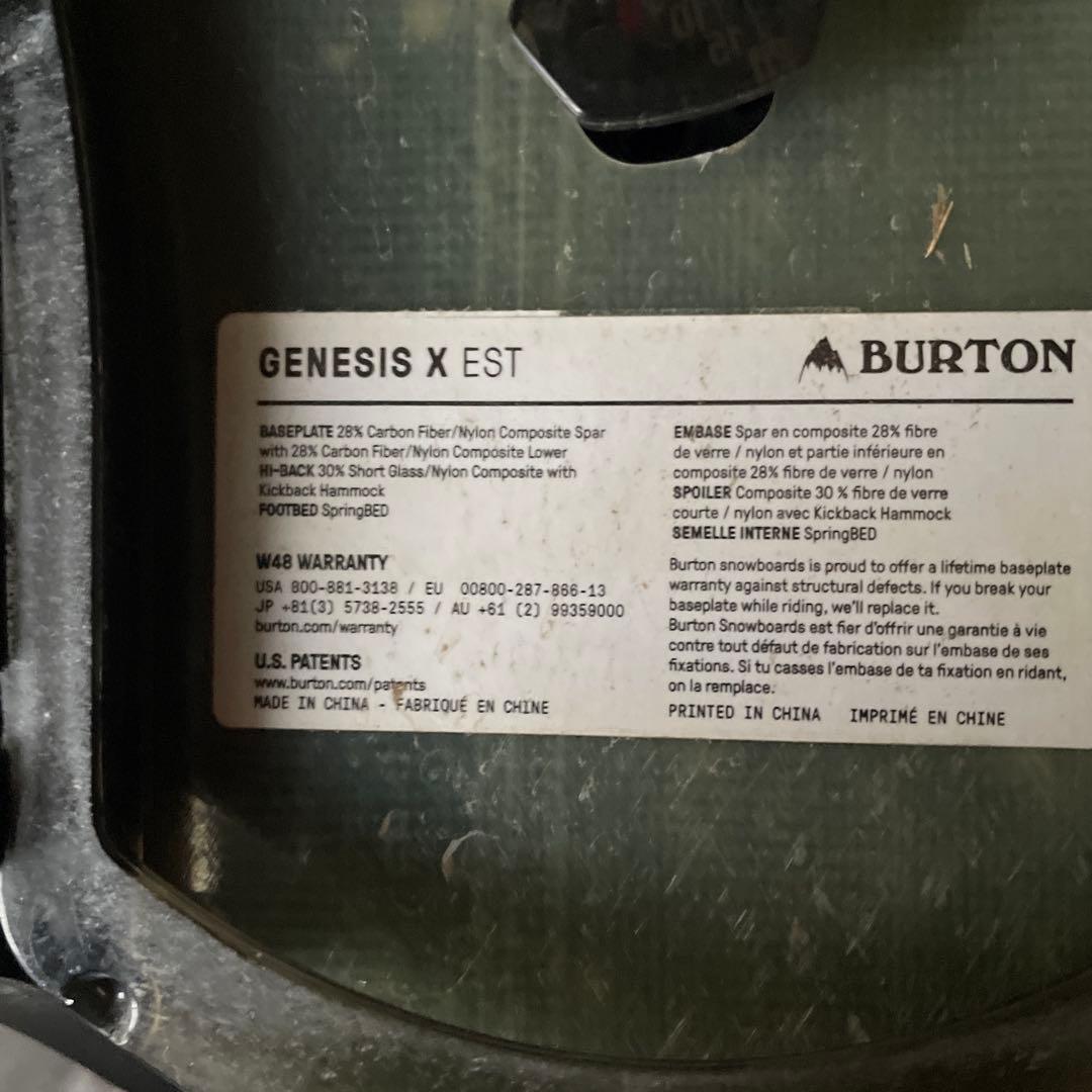 バインディング　 BURTON ジェネシスX EST