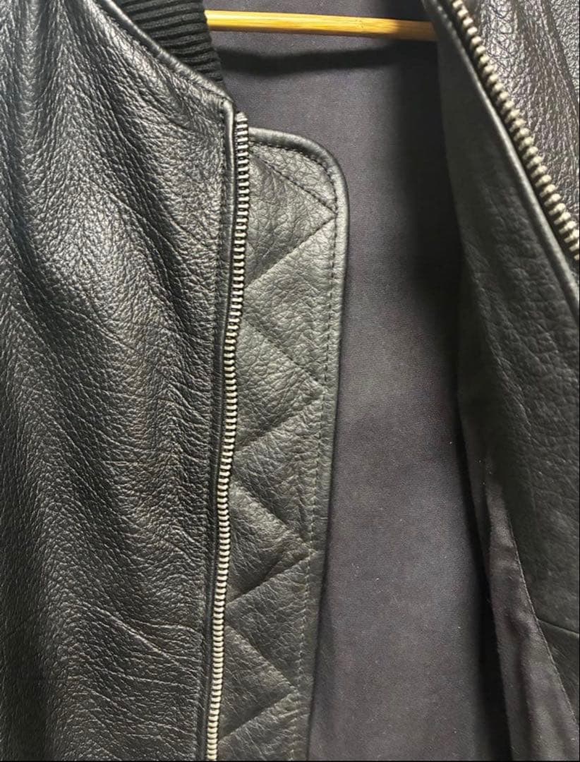 sai　ZARA 本革 ボンバージャケット ブルゾン 革ジャン 美品