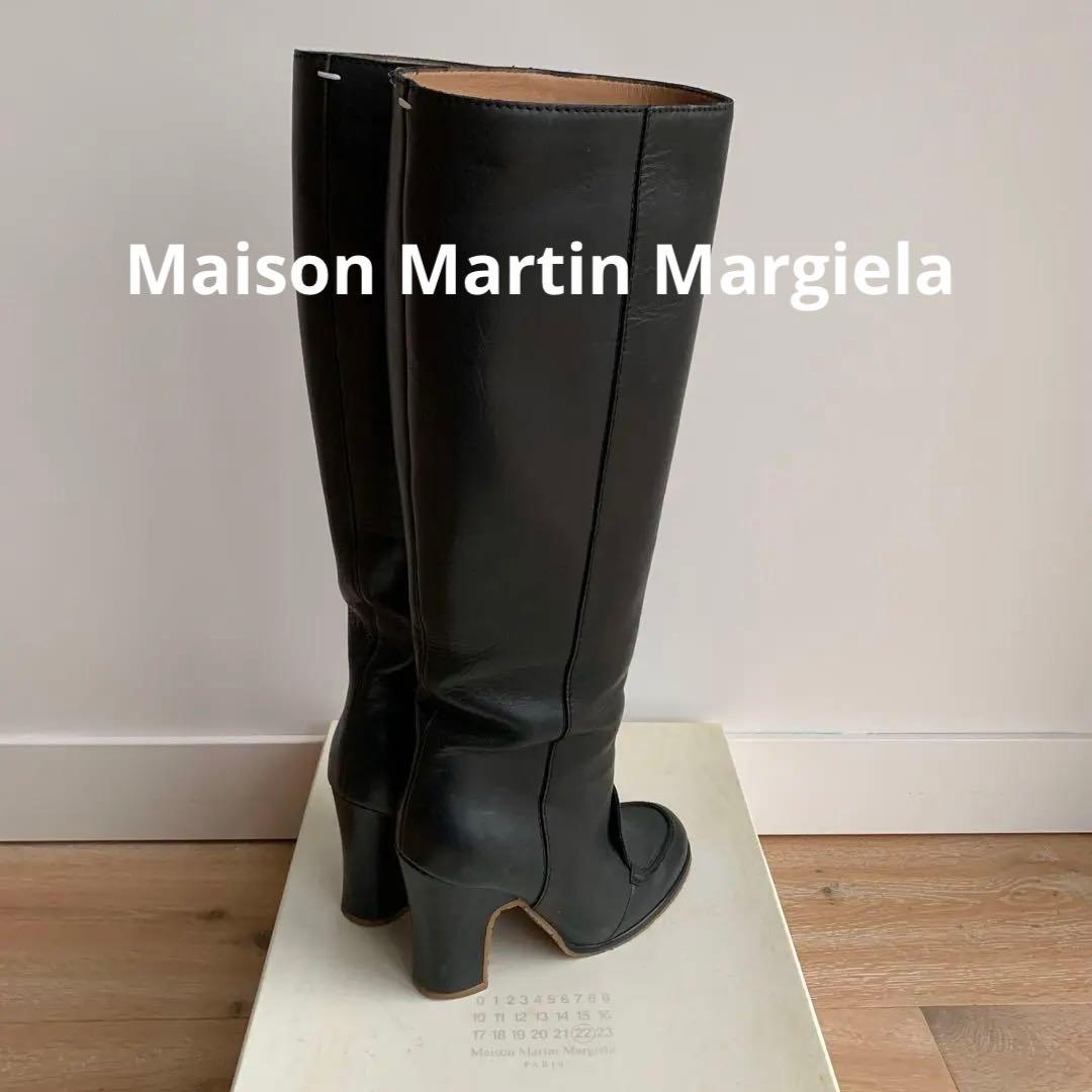 名作⭐️試着のみ極美品⭐️メゾンマルタンマルジェラ⭐️ロングブーツ23cm⭐️