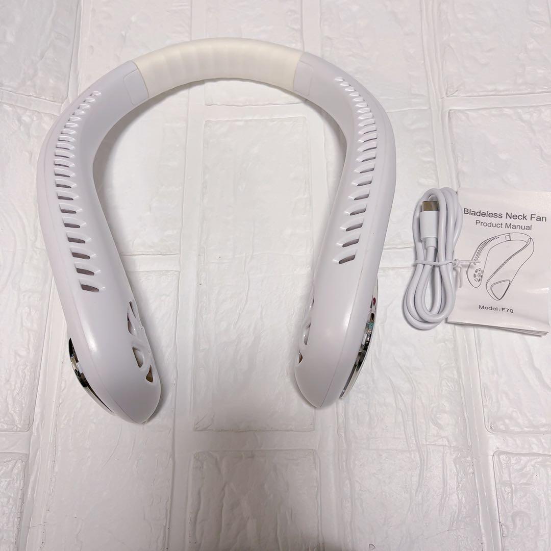 屋内屋外旅行用 USB充電式 パーソナルファン ヘッドフォンデザイン 3スピード