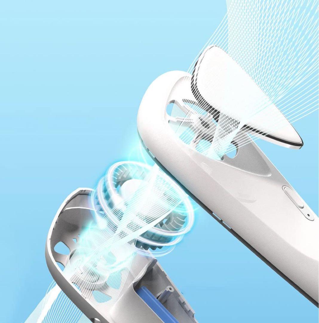 屋内屋外旅行用 USB充電式 パーソナルファン ヘッドフォンデザイン 3スピード