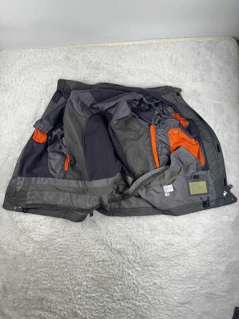 サロモン　スノーボードウェア　スキーウェア　セットアップ　撥水　灰色　XL