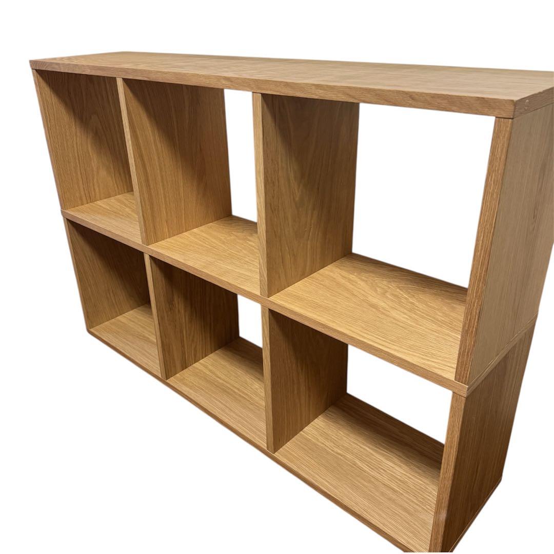 無印良品　スタッキングシェルフ　３×２　オーク　無印良品　ラック