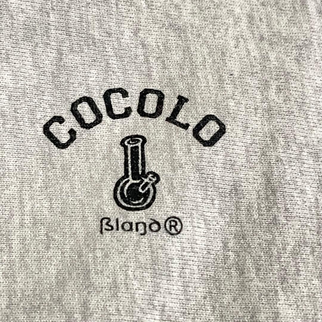 ココロブランド　バックプリント　花柄ボタニカル　ビッグロゴ　スウェット パーカー