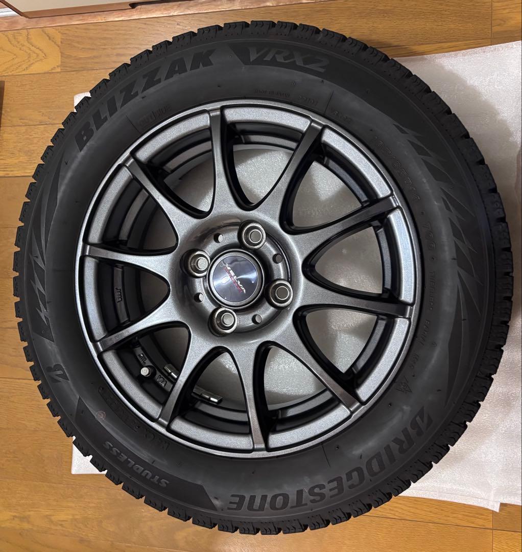 ブリヂストン スタッドレスタイヤ 165/65R14ホイール4本セットハスラー