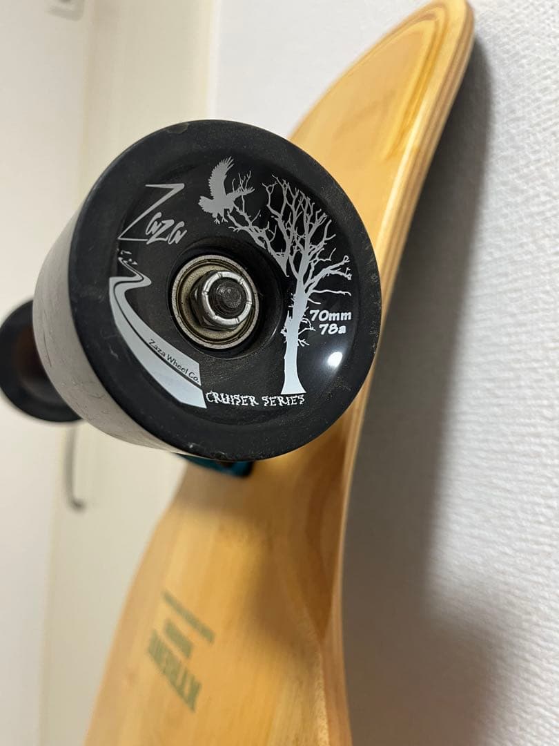 【チェカ】バンブーデッキ　スケートボード　ロンスケ　スケボー